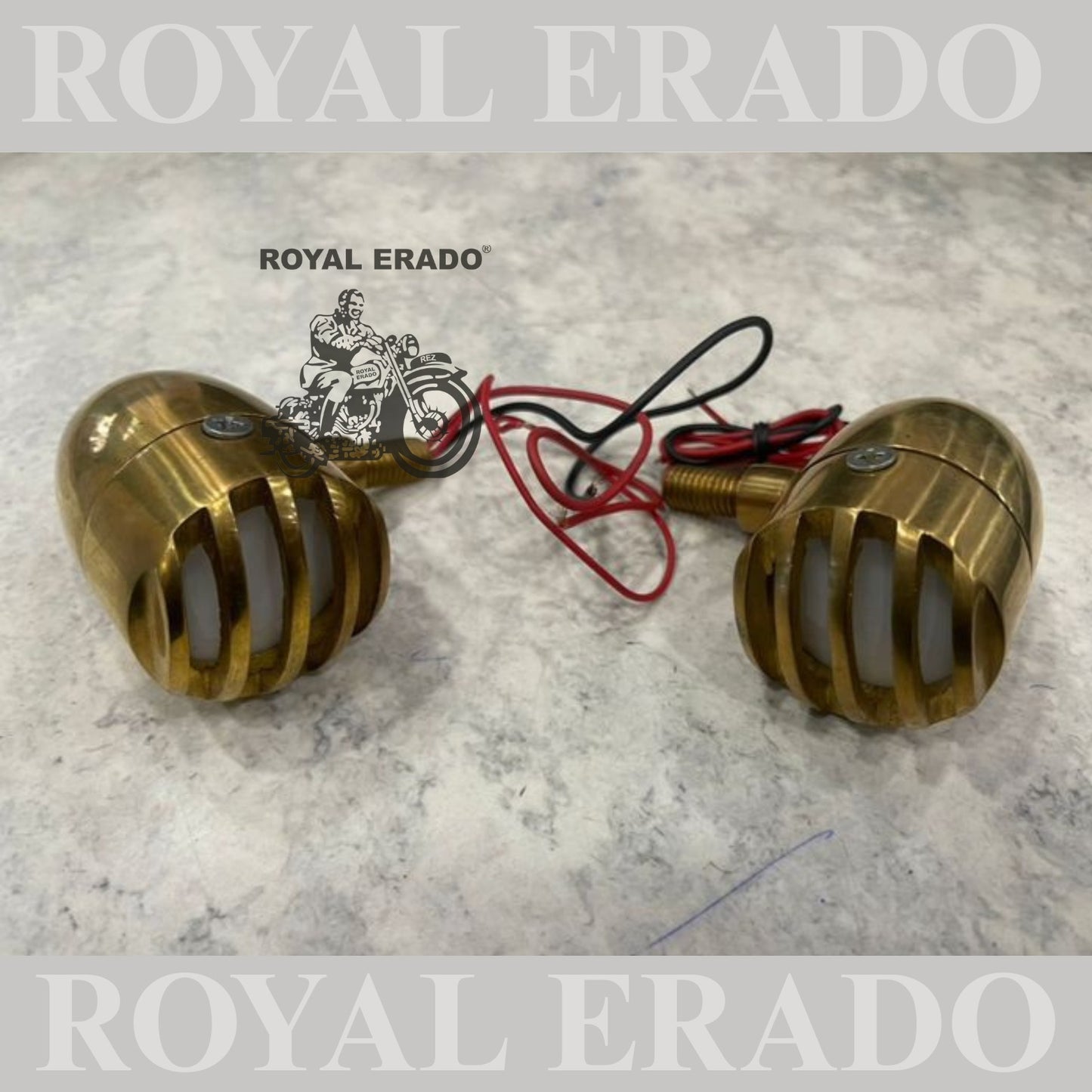 Royal Enfield Classic extra Standard old model vintage 1962 g2 model brass indicator 4 peace's with white on parking and yellow on indicator