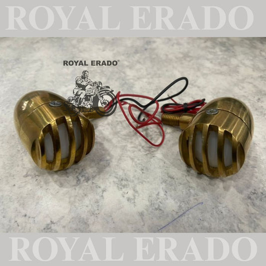 Royal Enfield Classic extra Standard old model vintage 1962 g2 model brass indicator 4 peace's with white on parking and yellow on indicator