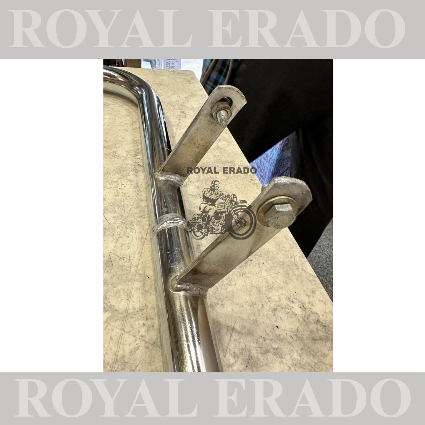 Military leg guard leg guard in chrome for Royal Enfield 1962 old model g2 , Classic Electra and Standard