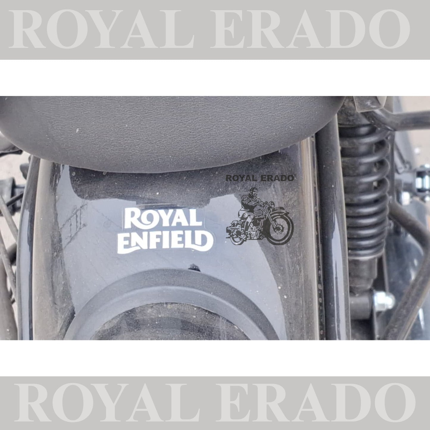 Royal Enfield rear mudguard sticker and for Reborn Classic Electra Standard Battalion and vintage Royal Enfield 1962 g2 model