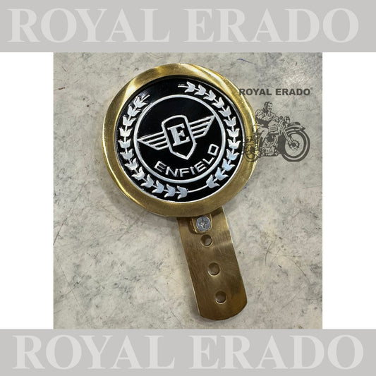 Royal Enfield token holder British tax tag holder made like a gun logo in silver for Royal Enfield vintage 1962 old model g2 , Classic Electra and Standard Battalion