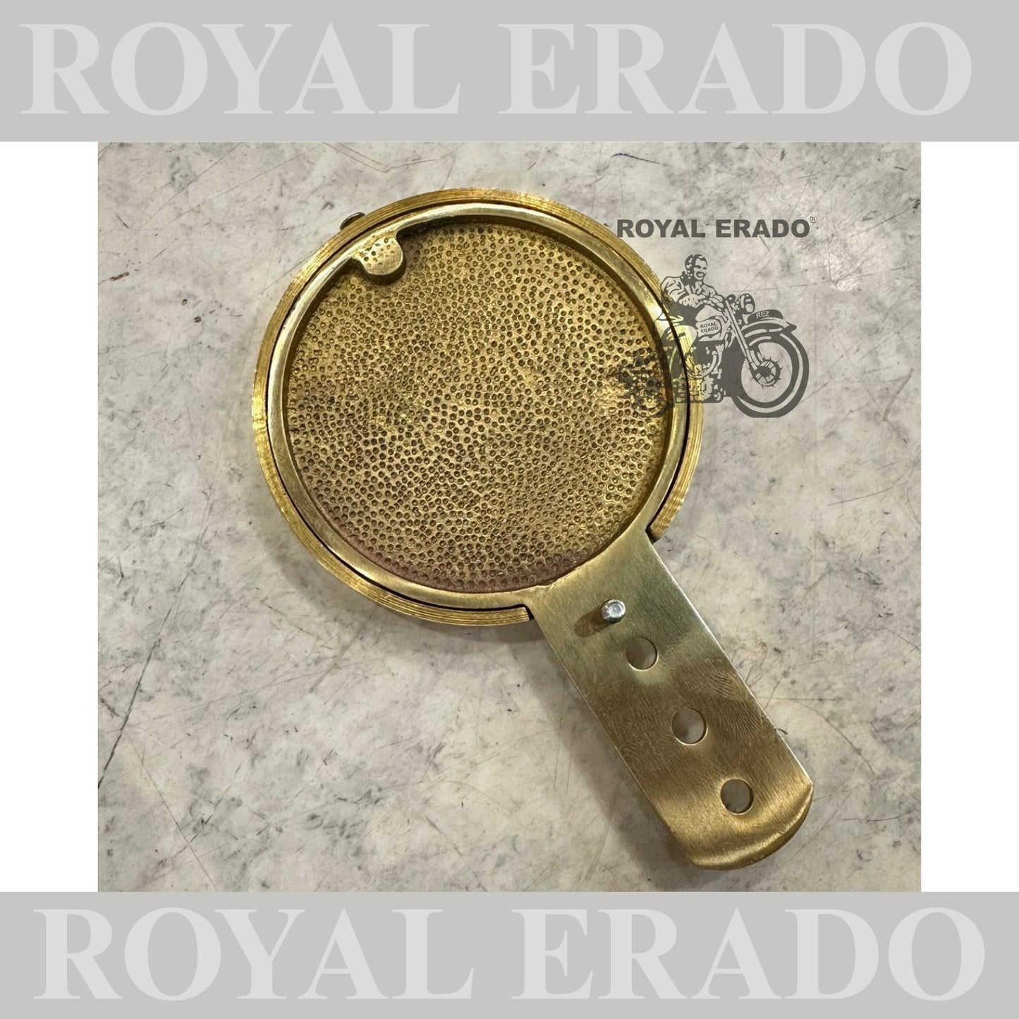 Royal Enfield token holder British tax tag holder made like a gun logo in silver for Royal Enfield vintage 1962 old model g2 , Classic Electra and Standard Battalion