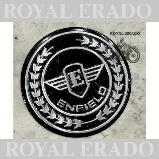 Royal Enfield chrome silver sticker for tool box , air filter box , battery cover sticker 1 peace  for Reborn Classic Electra Standard Battalion and vintage 1962 g2 model Royal Enfield
