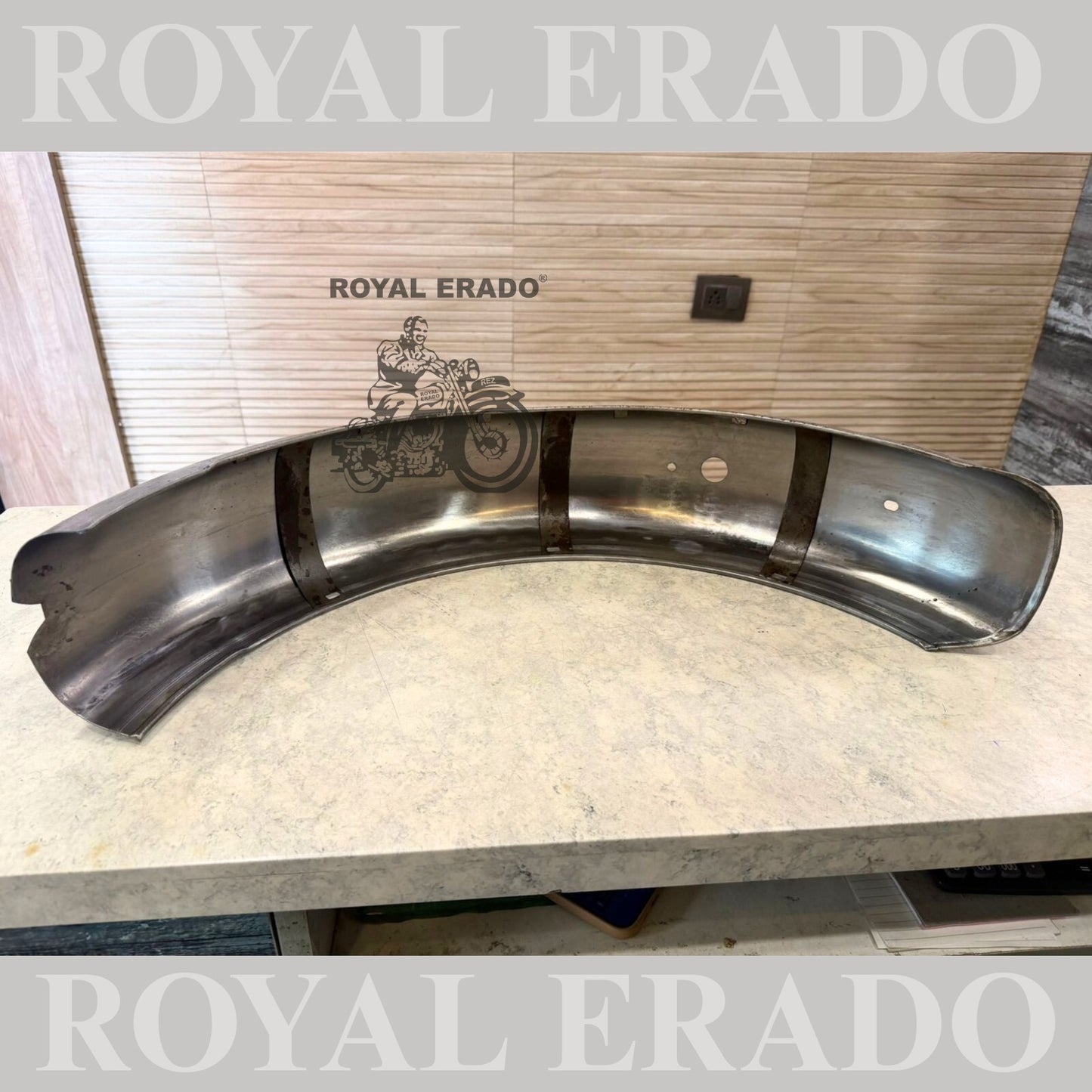 Royal Enfield Classic Rear mudguard for bs-3 bs-4 models without paint raw ( can get painted also in black or any other color )