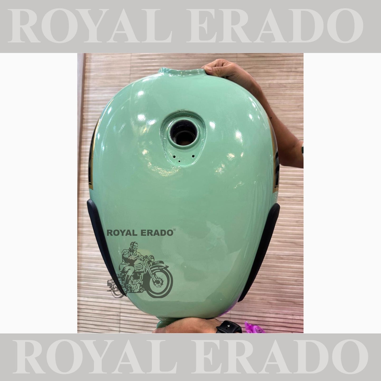 Royal Enfield Classic mint green pista green tank for bs-3 bs-4