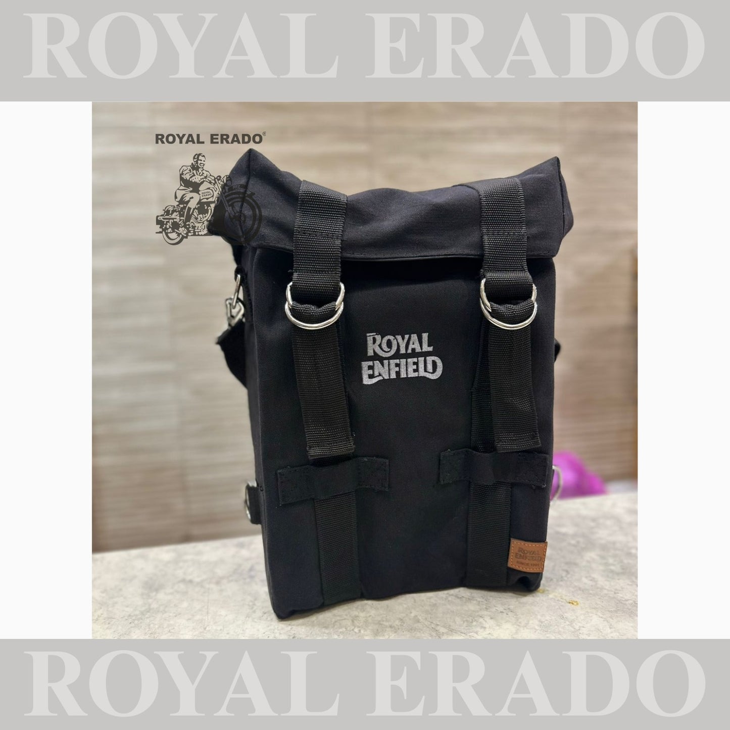 Royal Enfield side saddle stays canvas bag for classic electra standard battalion reborn classic meteor 350 hunter 350 super meteor 350 Himalayan one peace