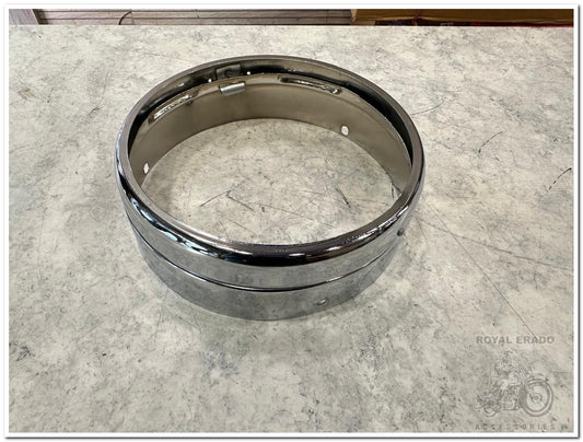 Royal enfield  classic electra standard front head light rign rim in chrome