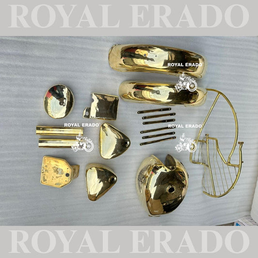 Royal Enfield Classic, Electra, and Vintage Standard G2 (1962 Model) Pure Brass Gold Kit