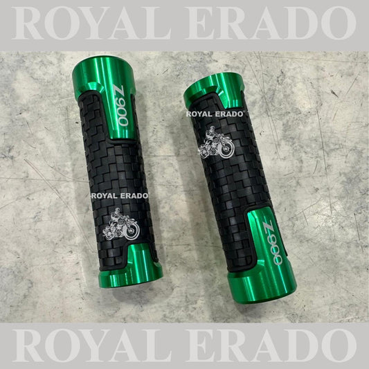 Kawasaki Z900 handle bar grips in green