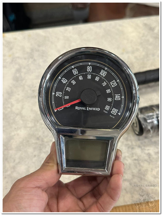 Royal Enfield classic reborn and battalion standard speedometer meter used but as new condition