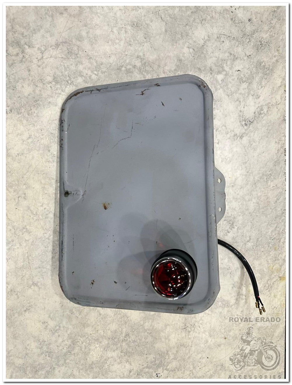 Royal wnfield vintage g2 1962 old model bullet standard number plate assembly with tail light