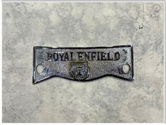 Royal enfield vintgage g2 1962 old bullet electra standard crown plate in brass chrome with lion face  Fix instead of number plate