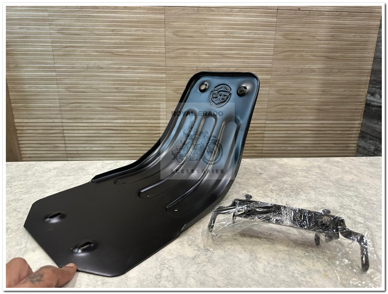Royal Enfield Reborn Classic and Standard Battalion Sump Guard Engine Guard in Black