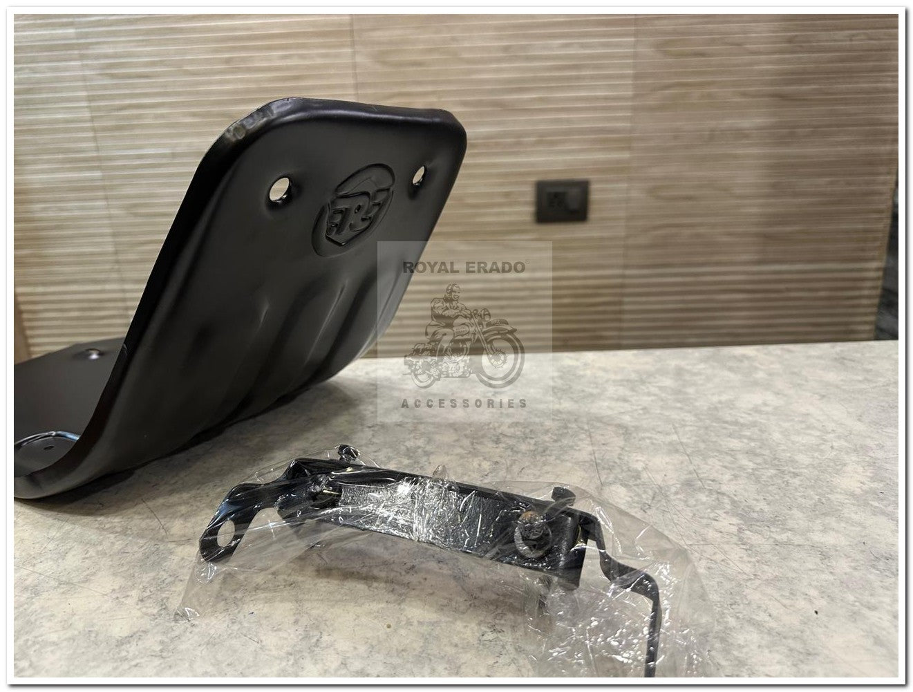 Royal Enfield Reborn Classic and Standard Battalion Sump Guard Engine Guard in Black