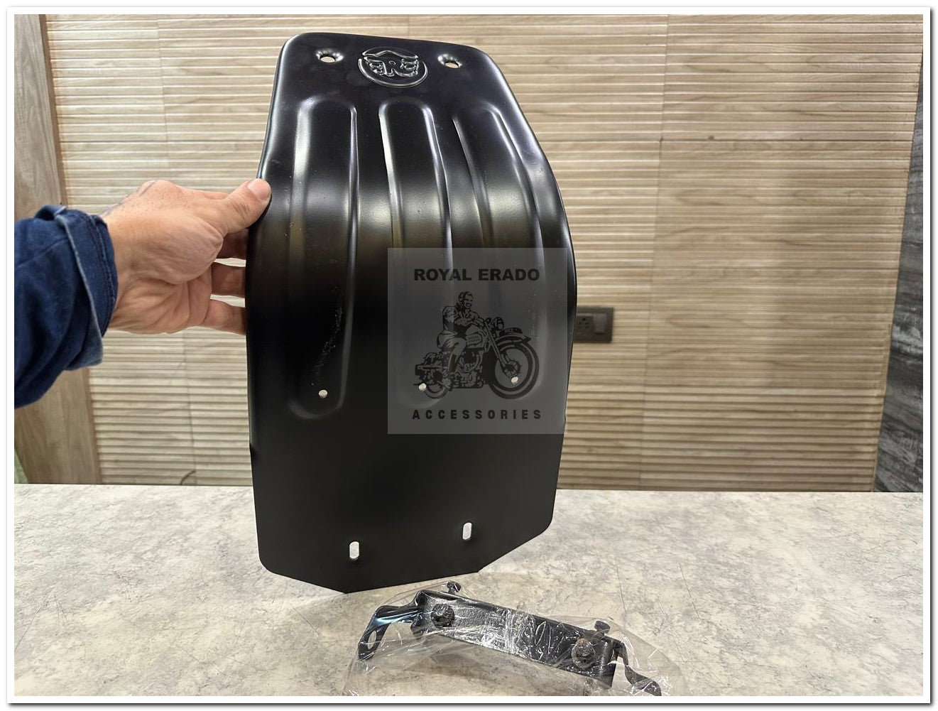Royal Enfield Reborn Classic and Standard Battalion Sump Guard Engine Guard in Black