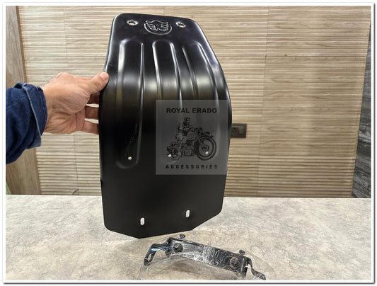 Royal Enfield Reborn Classic and Standard Battalion Sump Guard Engine Guard in Black