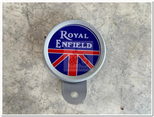 Royal enfield reborn Classic electra standard battalion vintage g2 1962 old model bullet token holder tax holder with England UK logo