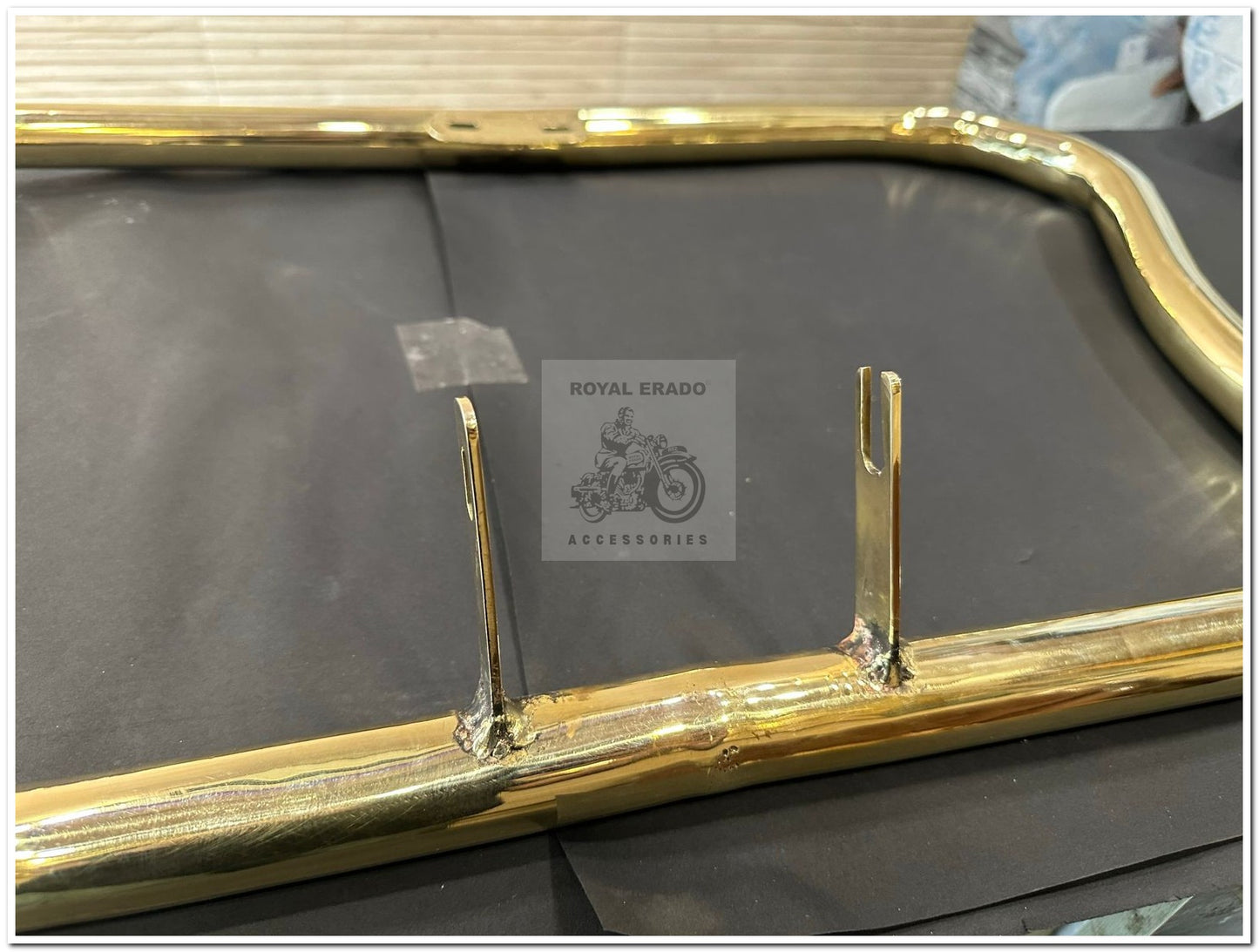 Royal enfield classic Electra standard vintage g2 1962 old model bullet brass golden leg guard