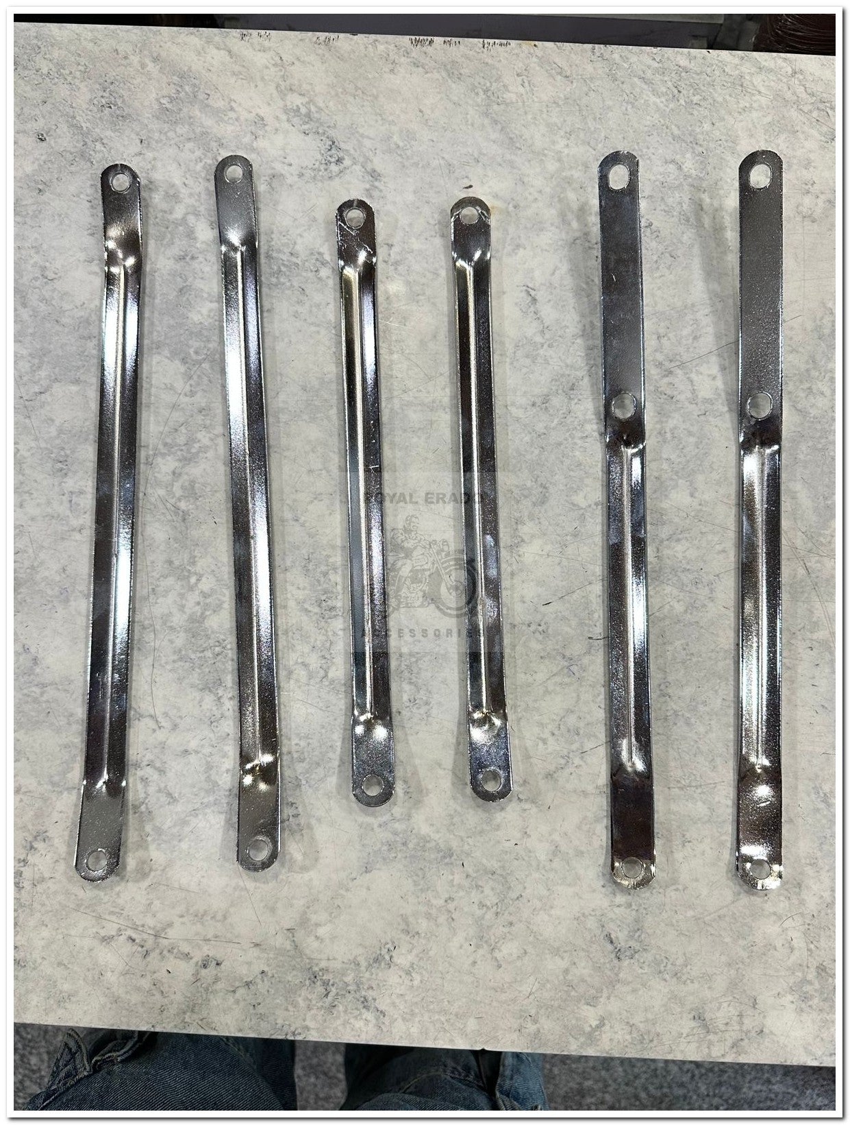 Royal enfield vintage g2 1962 bullet 350 old model standard classic electra front mudguard stay tan in chrome