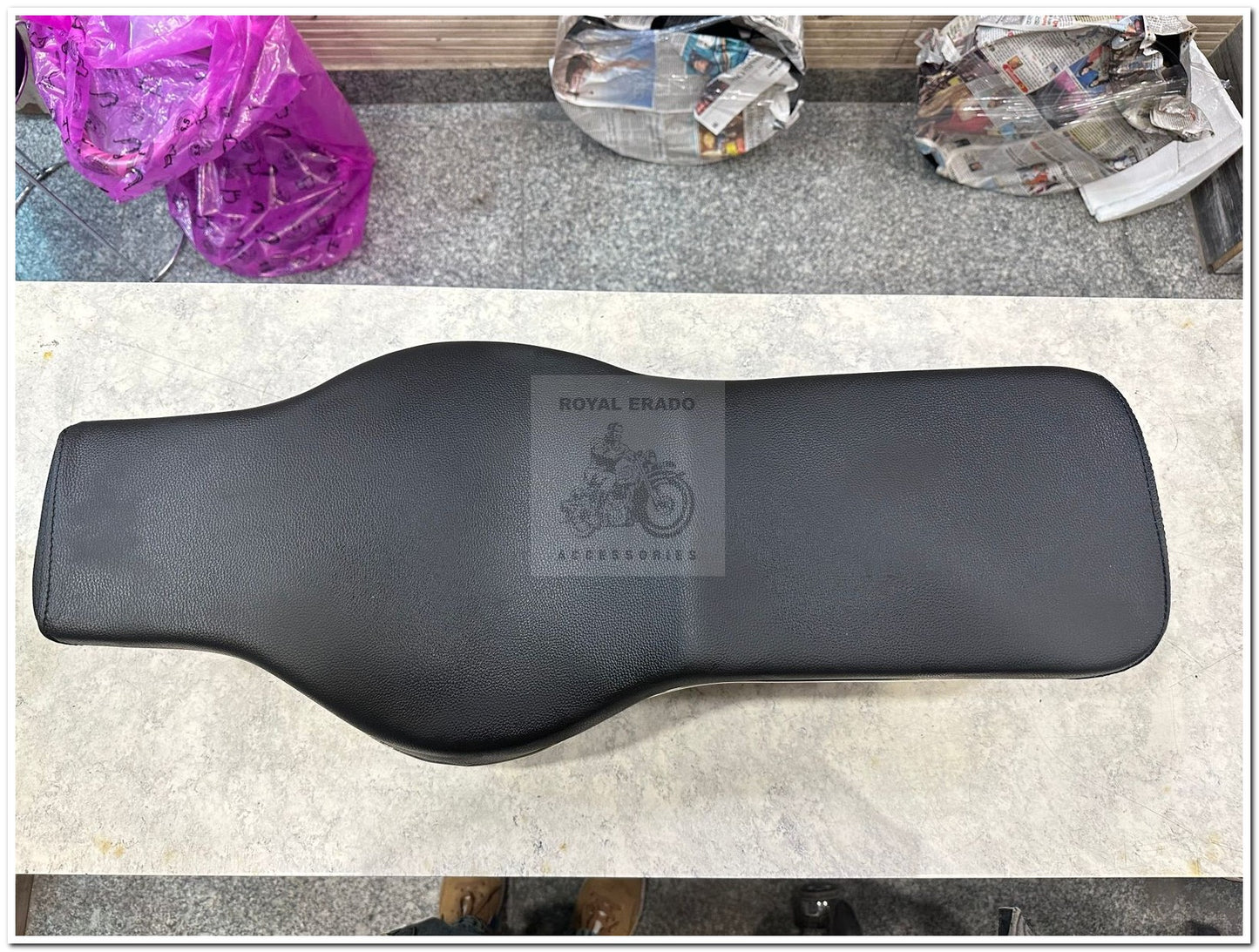 Royal Enfield vintage G2 1962 old model bullet 350 Standard Electra Classic (BS3-BS4 ) Reborn Battalion seat in black