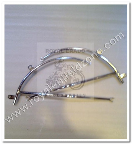 Royal Enfield vintage G2 1962 old model bullet 350 Standard Electra rear mudguard tan stay in chrome.