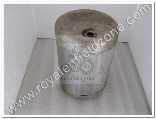 Royal enfield Rajputana style round tool box for chopper bobber harley style