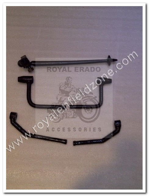 Royal Enfield old model vintage g2 1962 bullet 350 Standard footrest killi front and rear and side desert pointed stand.
