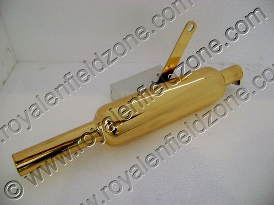 Royal enfield brass silencer for  old model vintage g2 1962 bullet 350 standard ci engine cast iron engine