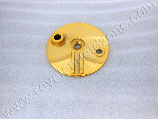 Royal Enfield old model vintage G2 1962 old model bullet 350 front brake shoe plate golden coated brass coated for cycle hub and Standard and Electra before 2010 model for cast iron engine ci engine