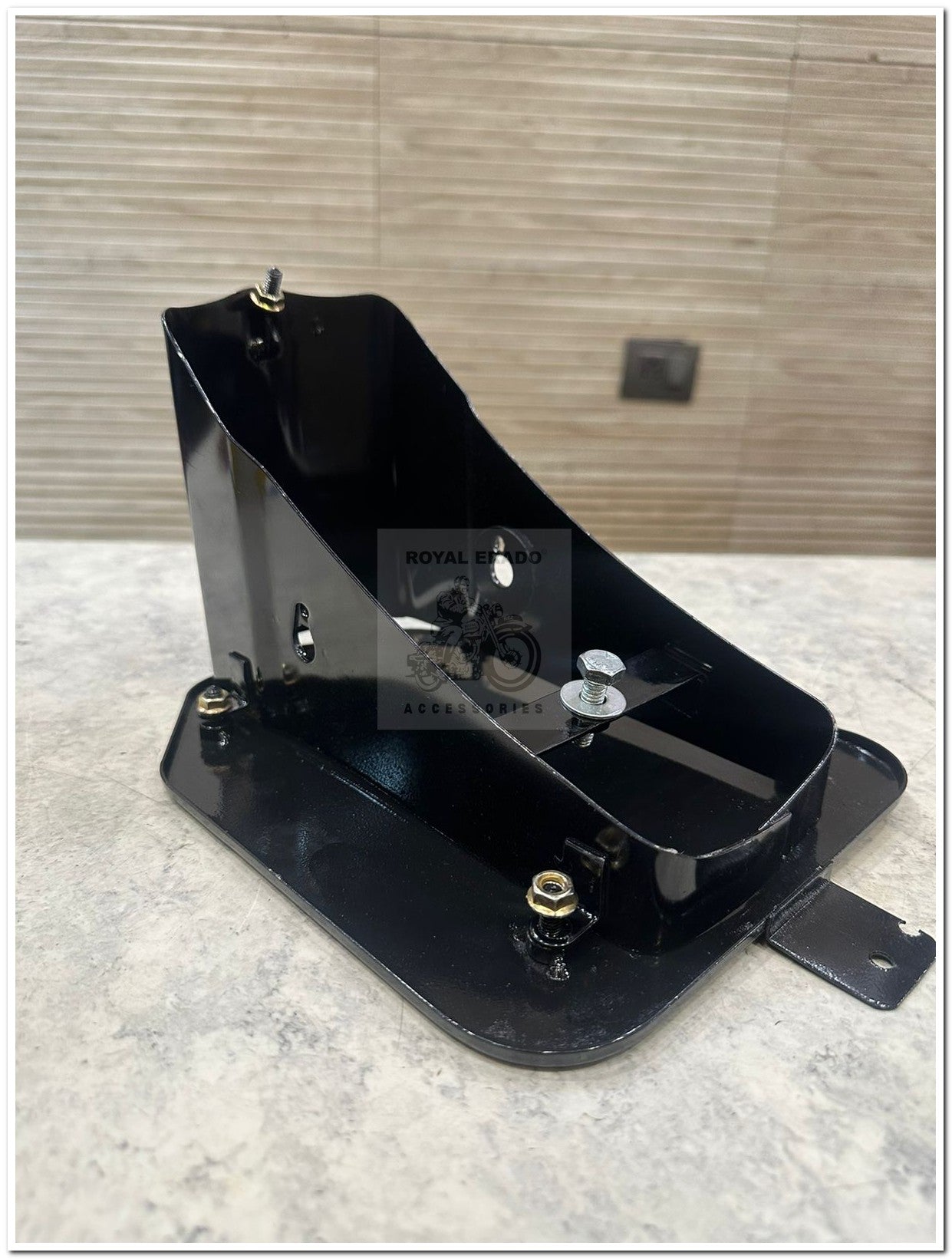 Royal enfield reborn classic battalion standard g2 1962 old model bullet standard 350 rear number plate complete black with broad stand