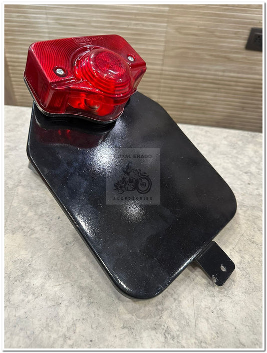 Royal enfield reborn classic battalion standard g2 1962 old model bullet standard 350 rear number plate complete black with broad stand with standard battalion tail light