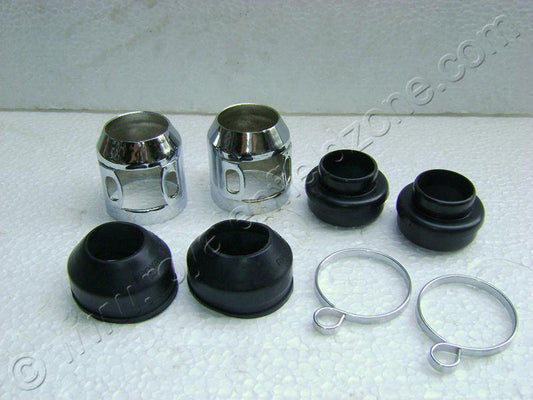 Royal Enfield vintage g2 1962 old model bullet standard Electra shocker boot with chrome cover, glass cover and shocker bush and shocker clamp.