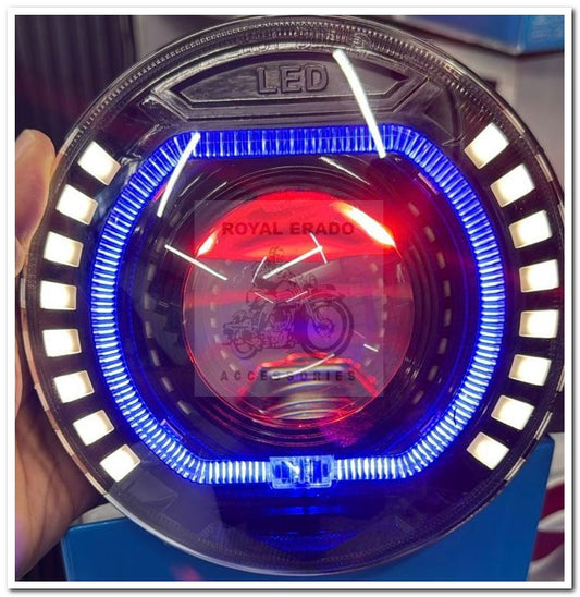 Royal enfield classic electra standard reborn battalion head light that head light in lead with projector