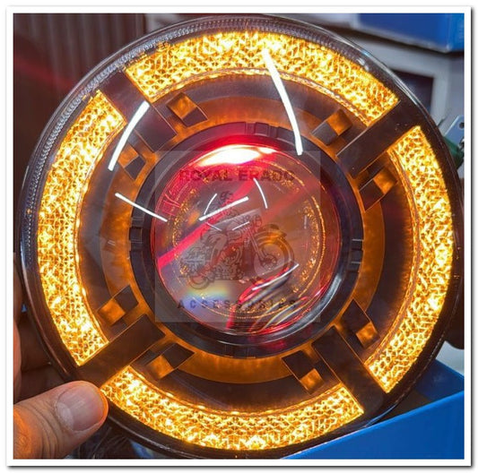 Royal enfield classic electra standard reborn battalion head light that head light in lead with projector