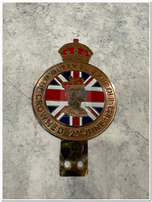 Royal Enfield vintage g2 1962 old model bullet 350 standard electra classic reborn battalion meteor super meteor 650 short gun brass RE Elizabeth queen England crown monogram fit to tank tool box battery cover air filter box  Or leg guard or shocker