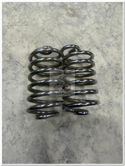 Royal Enfield Vintage G2 1962 old model bullet 350 cast iron engine, CI engine standard electra 3” long seat spring in chrome