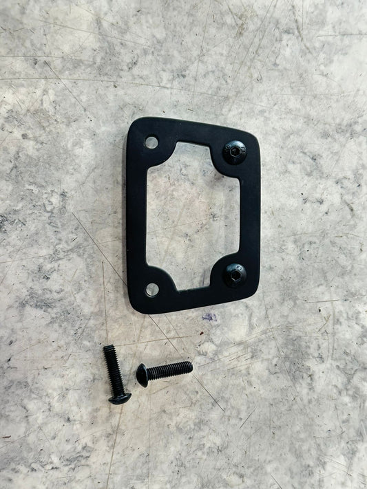 Royal Enfield UCE model Classic Electra Standard Tappet plate with glass in black to see the oil inside the bike and the Tappet moving.