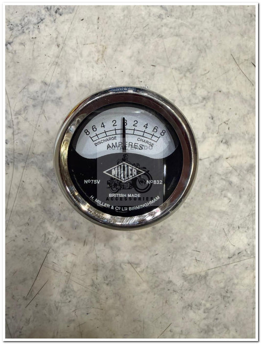 Royal enfield old miller style British style replica amp meter  Ampere meter Ampmeter  for vintage g2 1962 old model bullet 350