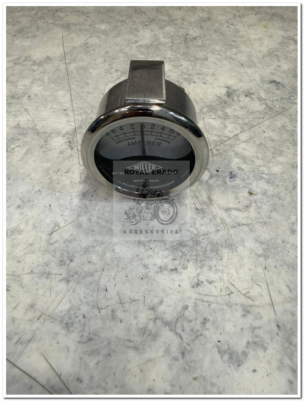 Royal enfield old miller style British style replica amp meter  Ampere meter Ampmeter  for vintage g2 1962 old model bullet 350