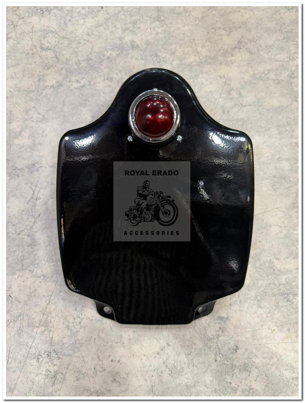 Royal Enfield  rear number pointed in black with tail light  for vintage g2 1962 old model bullet 350