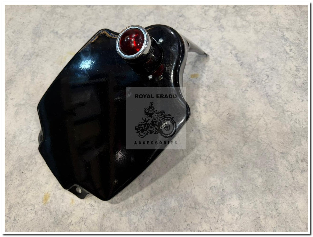 Royal Enfield  rear number pointed in black with tail light  for vintage g2 1962 old model bullet 350