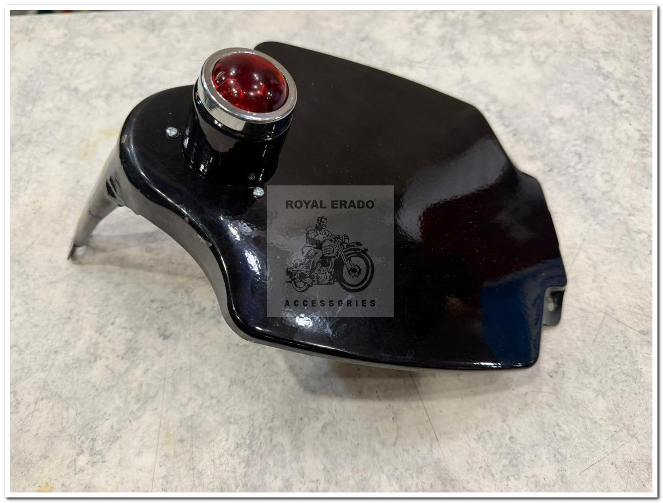 Royal Enfield  rear number pointed in black with tail light  for vintage g2 1962 old model bullet 350