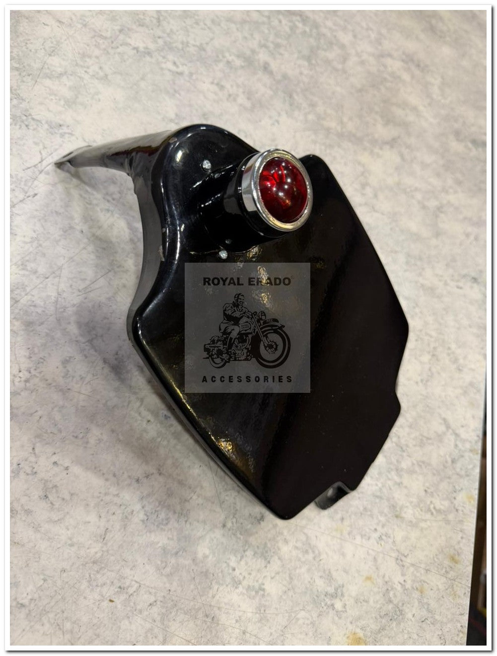 Royal Enfield  rear number pointed in black with tail light  for vintage g2 1962 old model bullet 350