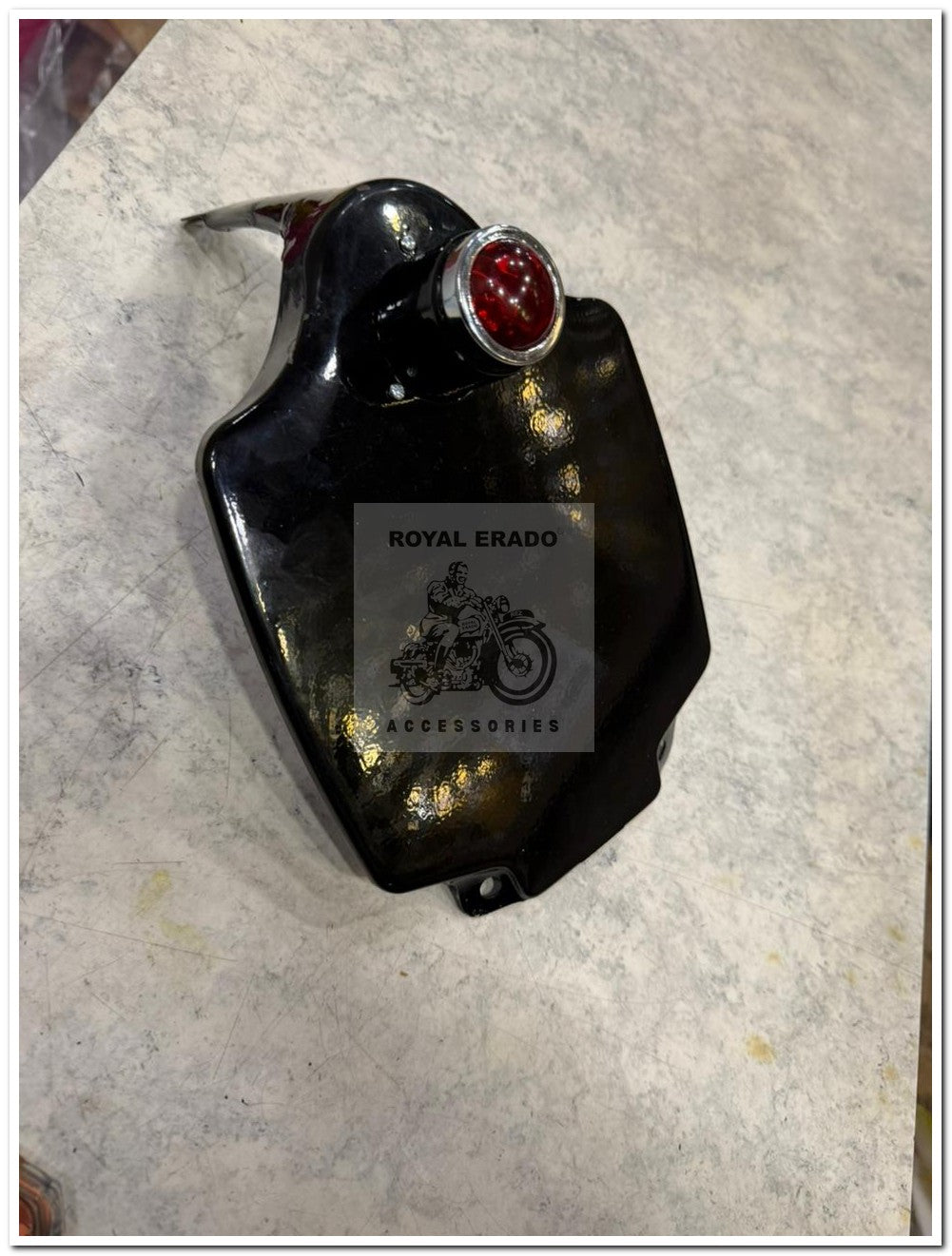Royal Enfield  rear number pointed in black with tail light  for vintage g2 1962 old model bullet 350