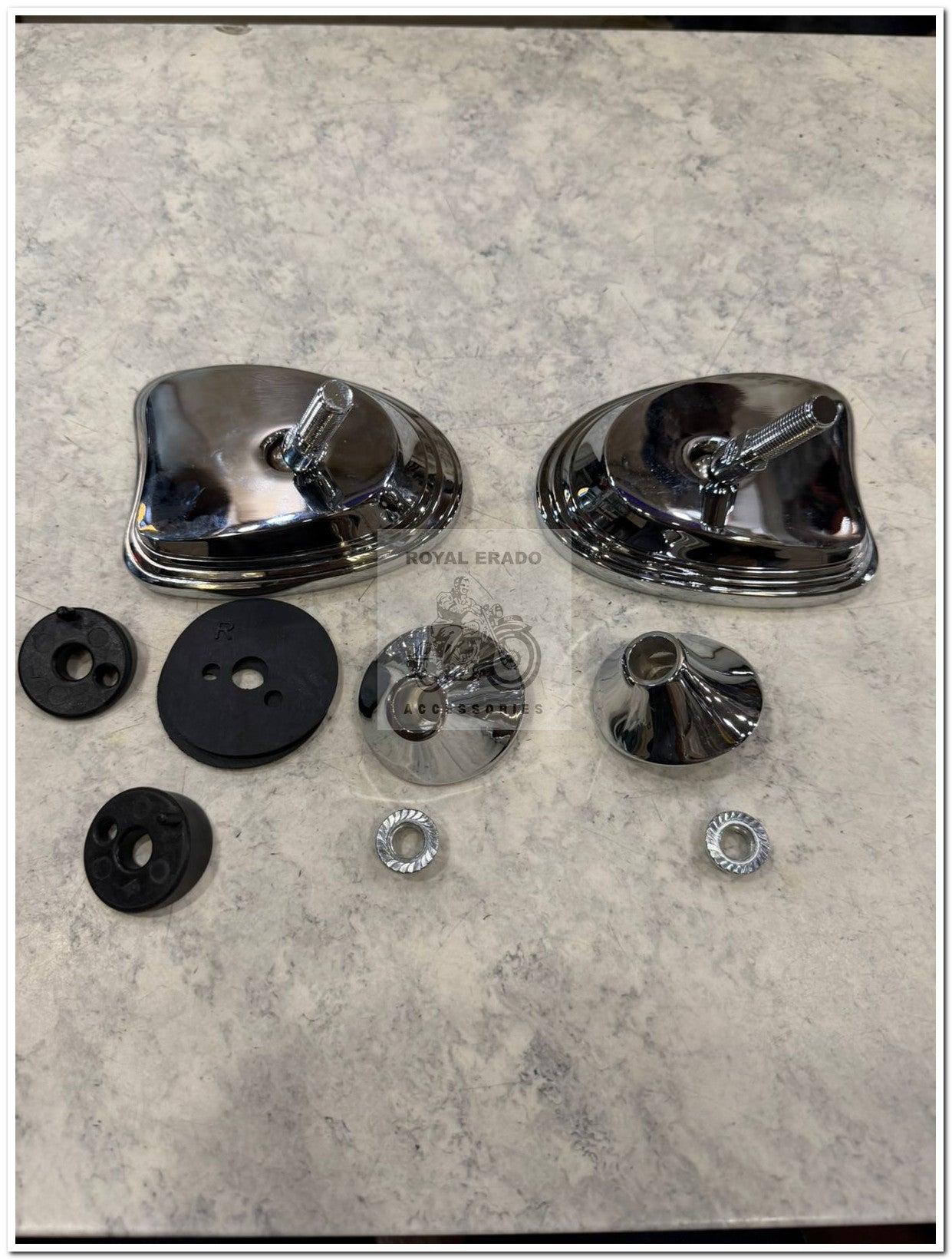 Rear view Mirrors for harley style batwing windhsield for Harley Davidson fat boy , street glide and  super meteor 650