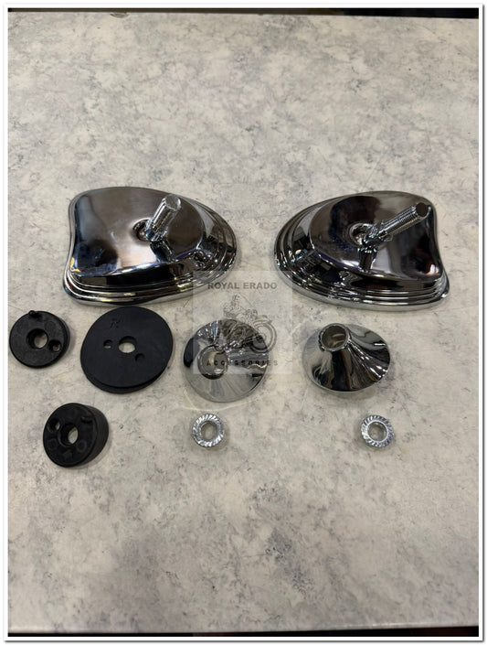 Rear view Mirrors for harley style batwing windhsield for Harley Davidson fat boy , street glide and  super meteor 650