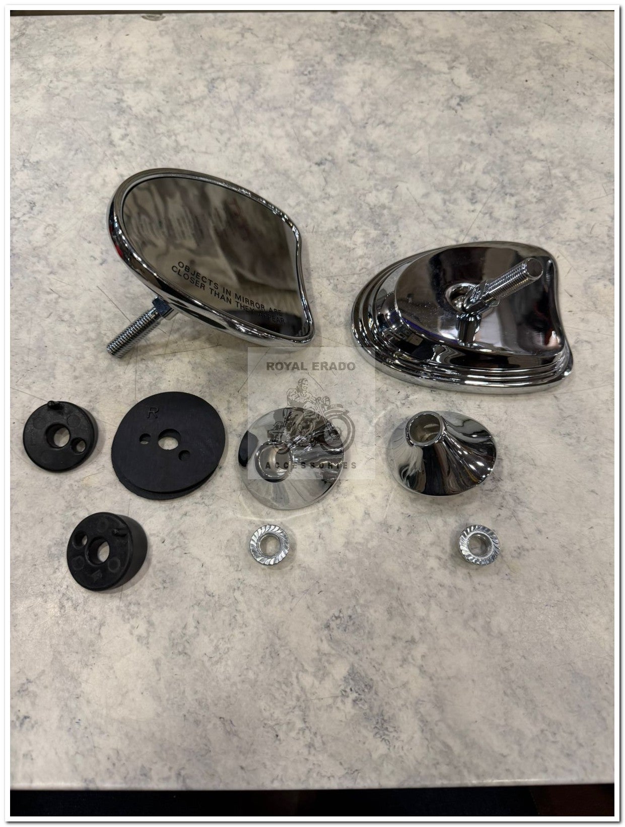 Rear view Mirrors for harley style batwing windhsield for Harley Davidson fat boy , street glide and  super meteor 650