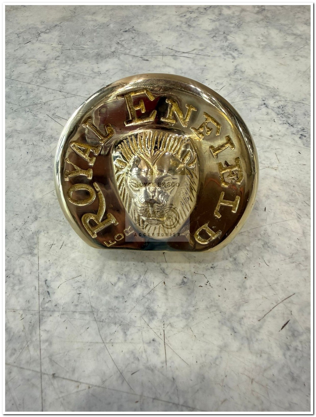 Royal enfield self motor cover in brass for classic electra standard uce engine