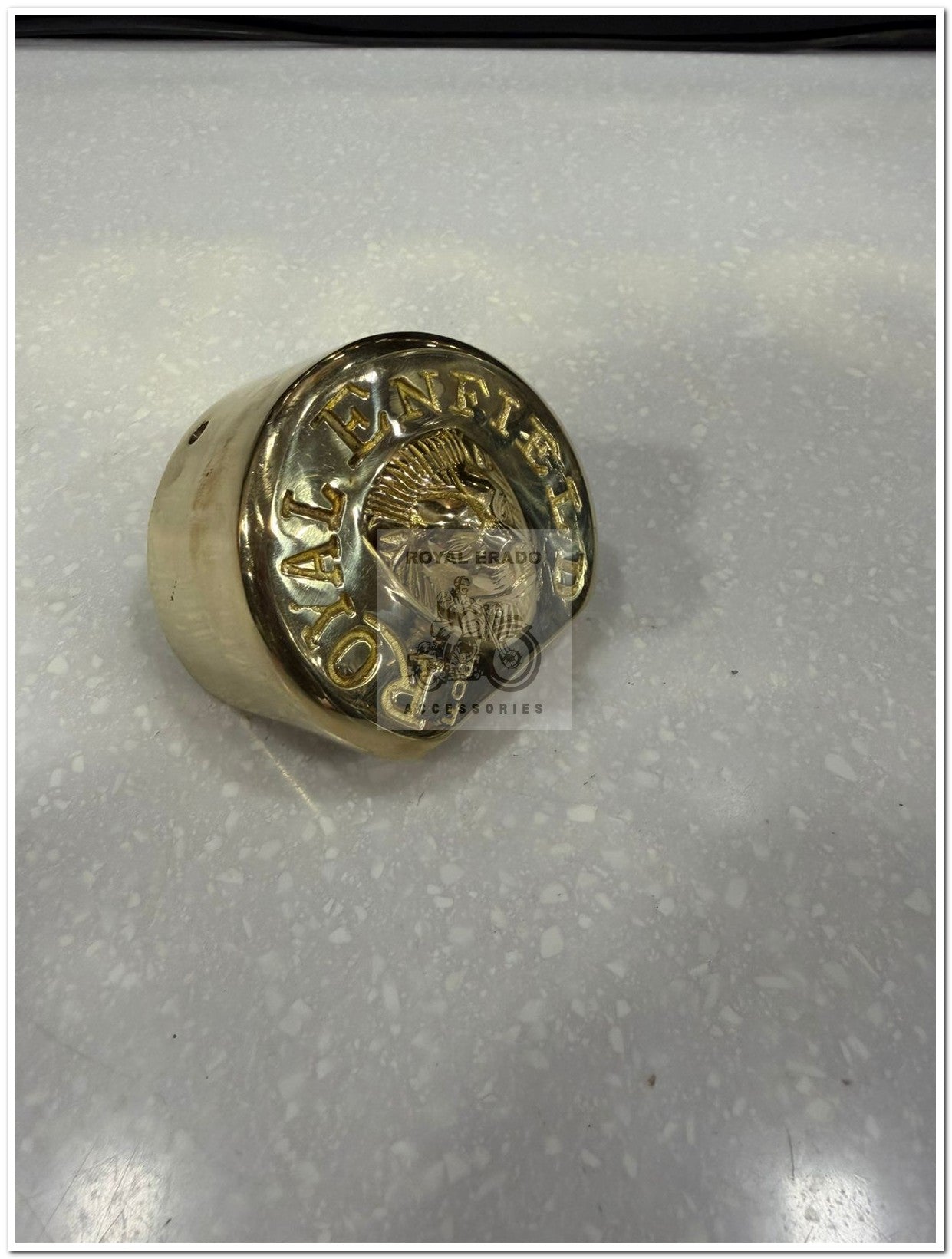 Royal enfield self motor cover in brass for classic electra standard uce engine
