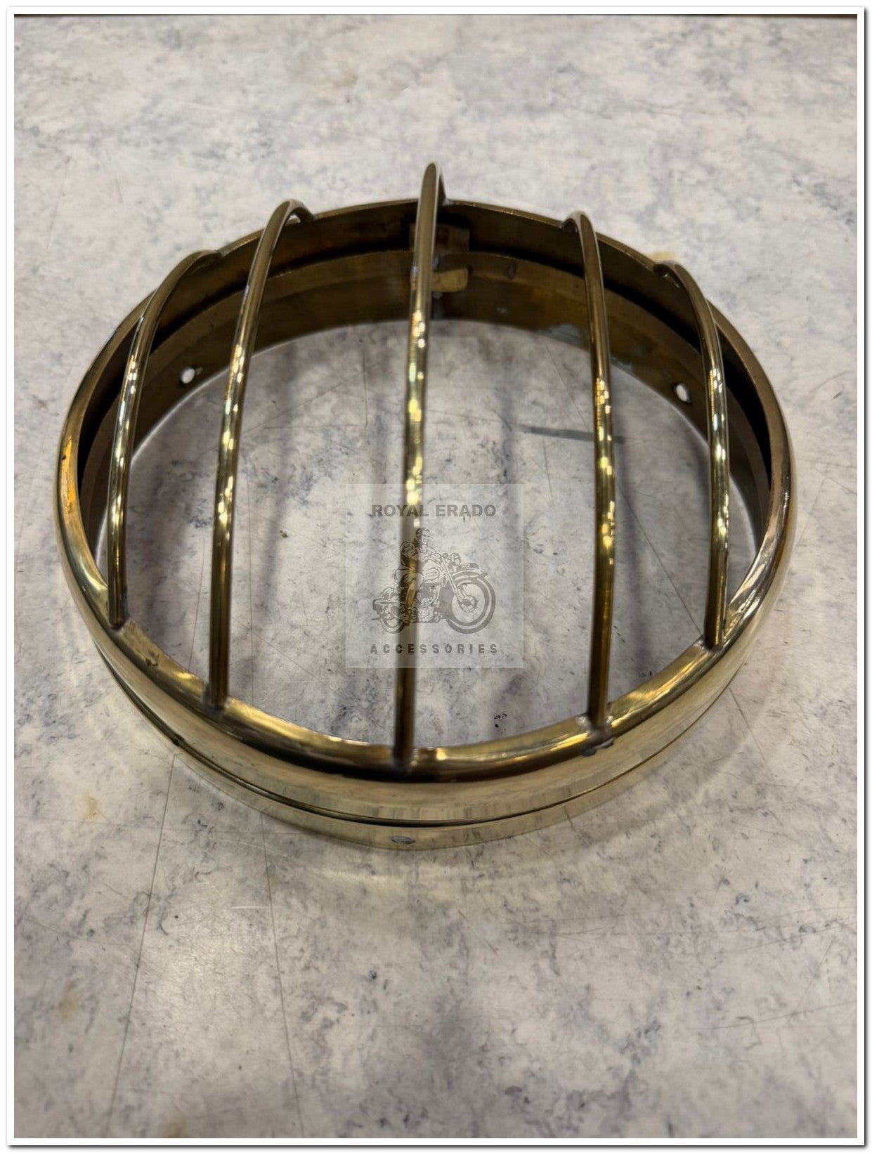 Royal enfield brass head light ring rim with grill for vintage g2 bullet 350 1962 old model standard Electra